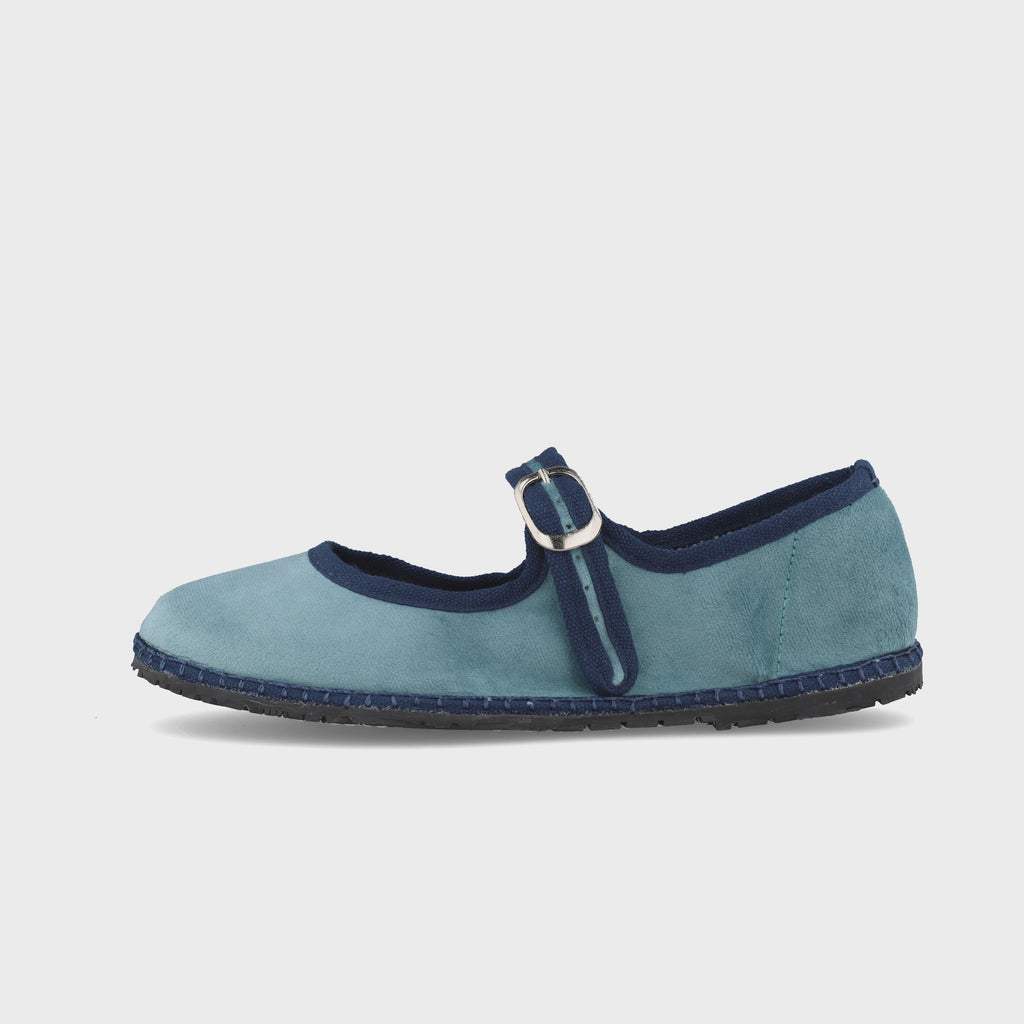 Mary Jane Aquamarine com Viés Marinho